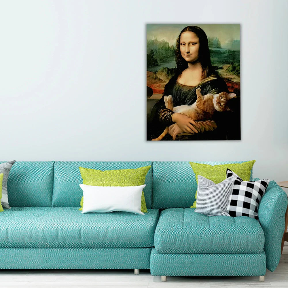 Gioconda com um gato