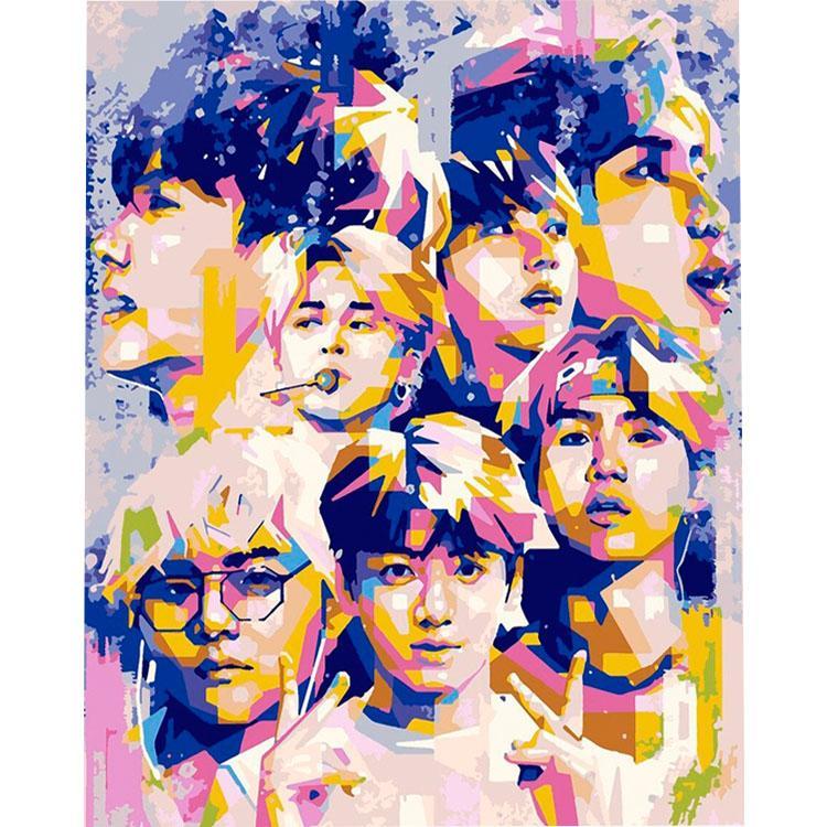 Banda BTS colorida