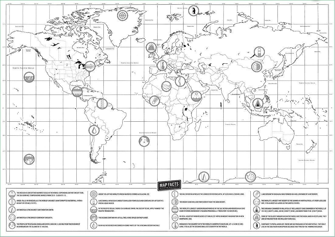 Raspadinha Mapa do Mundo Original
