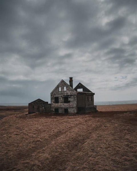 Casa assustadora abandonada