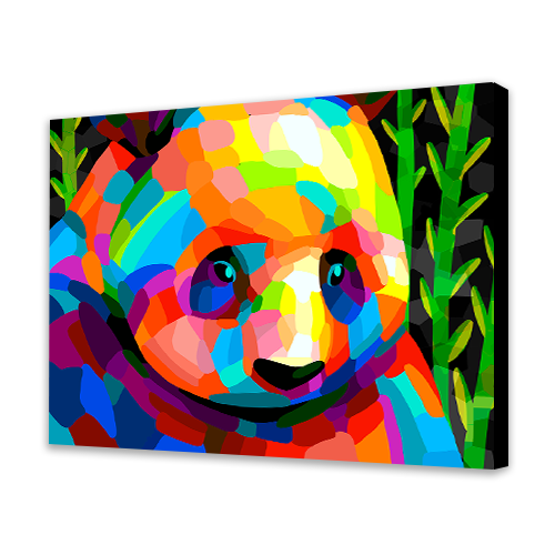 Panda colorida