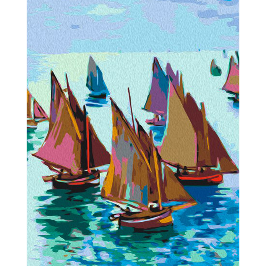 Claude Monet "barcos de pesca"