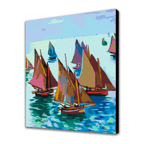 Claude Monet "barcos de pesca"