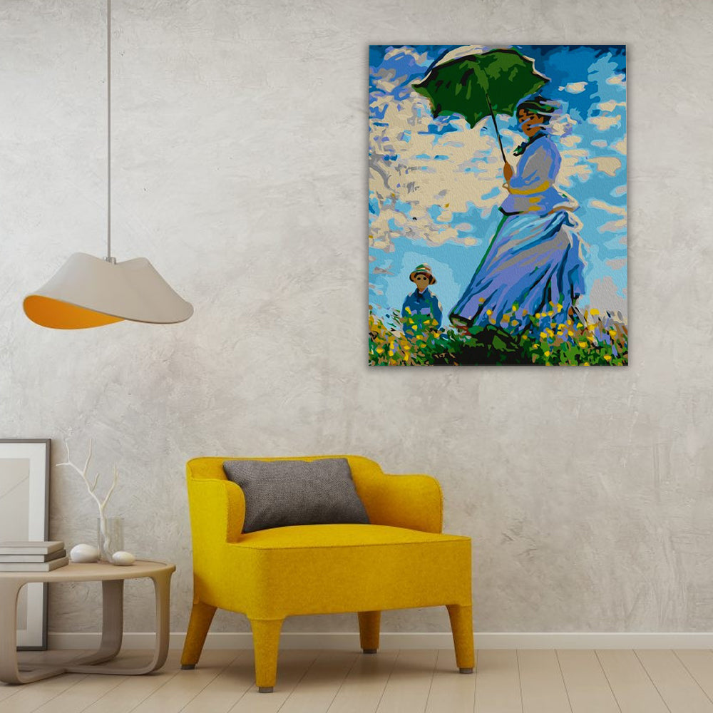 Claude Monet "Mulher com um parasol"