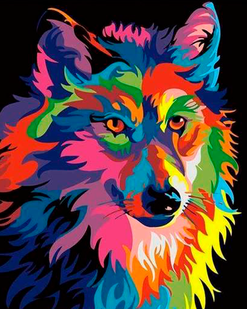 Lobo colorido