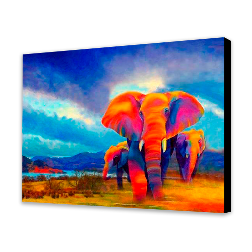 Elefantes na savana