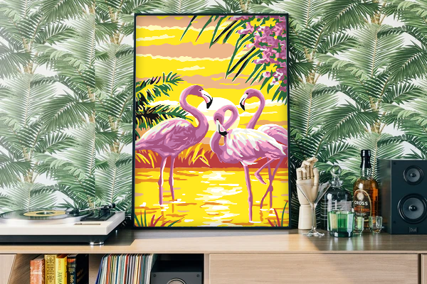 Flamingos brilhantes