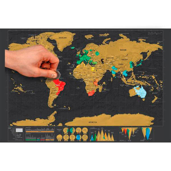 Raspadinha Mapa do Mundo Original